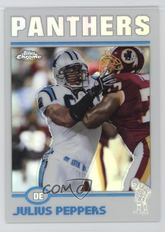 2004 Topps Chrome Refractor Julius Peppers #90 HOF 0fw6