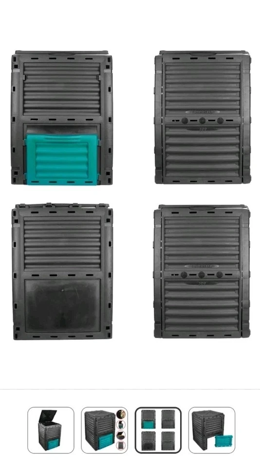 Komposter DMS KP-300 Gartenkomposter Thermokomposter 300 Liter - Bild 3 von 3