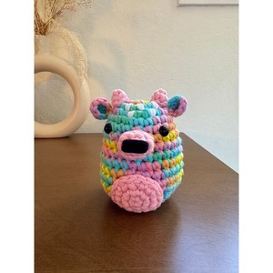 *Pre-Made Plushie* Woobles Pastel Willow the Fawn Collectible Easter Deer (mod)