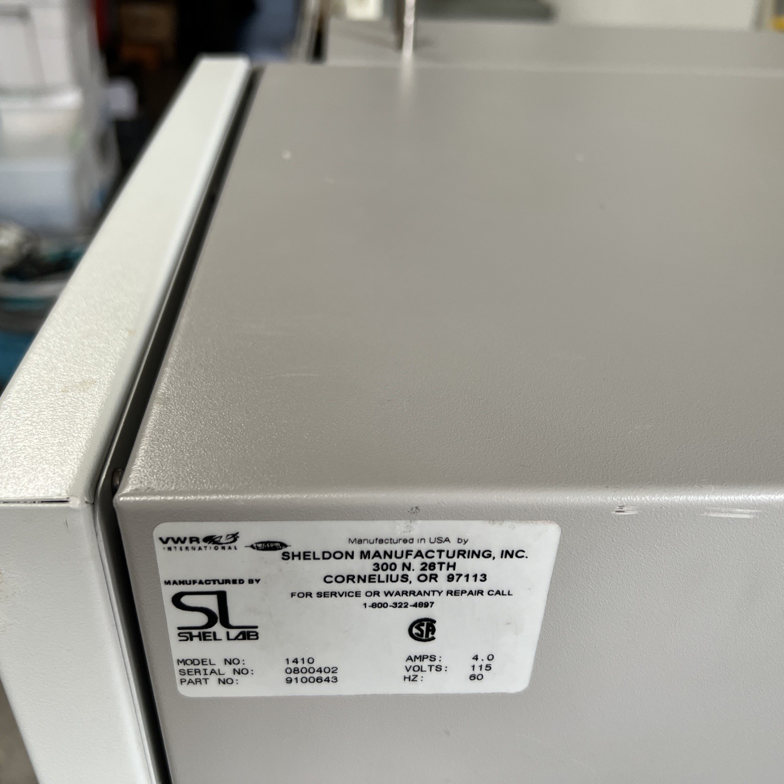 VWR International Shel Lab Vacuum Oven Model 1410 /Tested