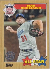 2022 Topps #87AS-43 Max Scherzer 1987 Topps Baseball 35th Anniversary All-Stars