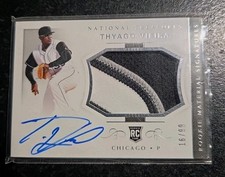 2018 National Treasures Thyago Vieira RC Patch Auto #16/99 White Sox
