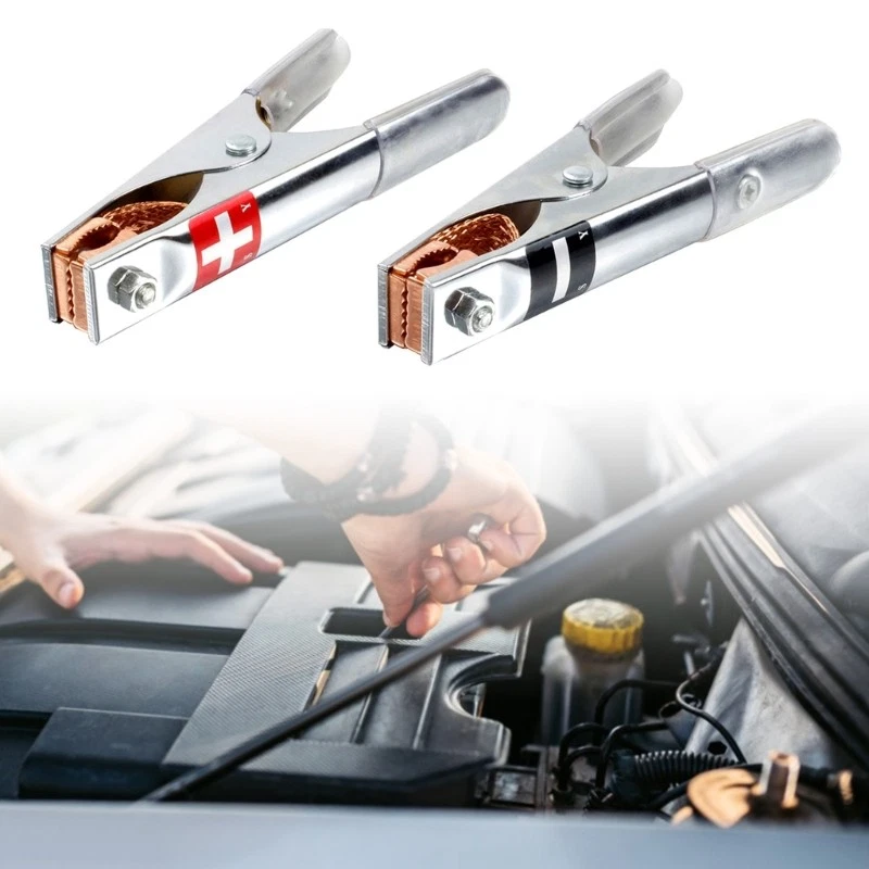 Heavy Duty Crocodile Clamps Thicken Copper Plating Car Battery Charger Clamps - Image 2 of 4