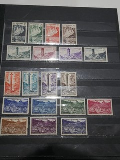 ANDORRE FRANCAIS SERIE TIMBRES N°138 A 153 NEUFS . COTE 251 EUROS