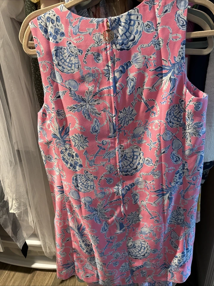 Vestido feminino Lilly Pulitzer sem mangas estampa vibrante tamanho 8 - Imagem 3 de 4