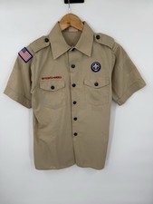 Boy Scouts of America Cub Scout Uniform Youth Shirt Polyester Blend Size Large