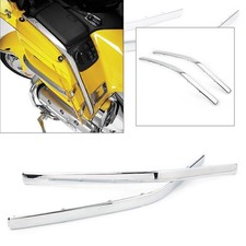 For 2001-06 02 03 Honda GL1800 Chrome Front Side Fairing Cowl Edge Molding Trim
