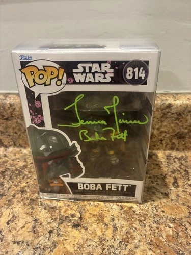 Funko Pop Star Wars Boba Fett #814 Signed Vinyl Figure In Box