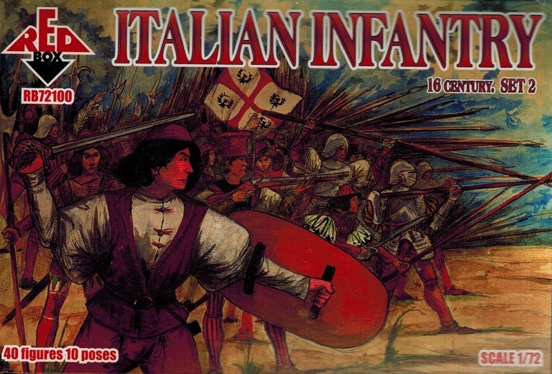 Red Box 72100 - Italian Infantry Set 2 - 16th Century - 1:72