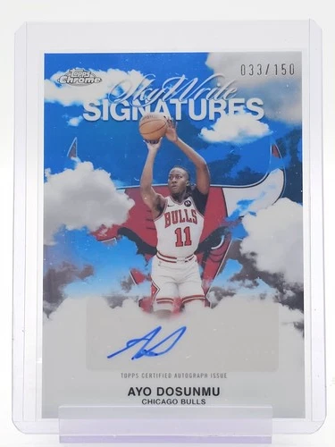 2025 Topps Chrome Ayo Dosunmu Sky Write Signatures (RAW)