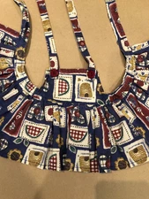 Build A Bear Pinafore Apron Dress Beehive Watermelon Sunflower Pattern