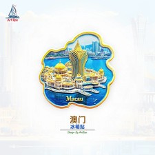 Grand Lisboa Macau Resin Refrigerator magnet 3D travel souvenirs craft