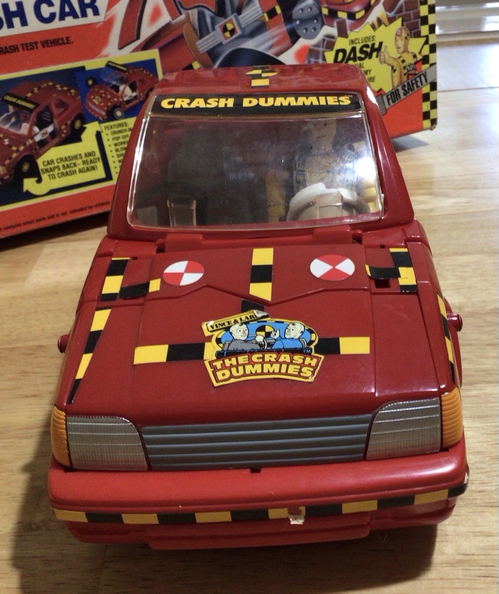 FREE POST Vintage TYCO 1991 The Crush Dummies CRASH CAR with Dash