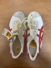 ASICS Tiger 1980s Vintage Sneakers White/Red Men 9 US Deadstock New