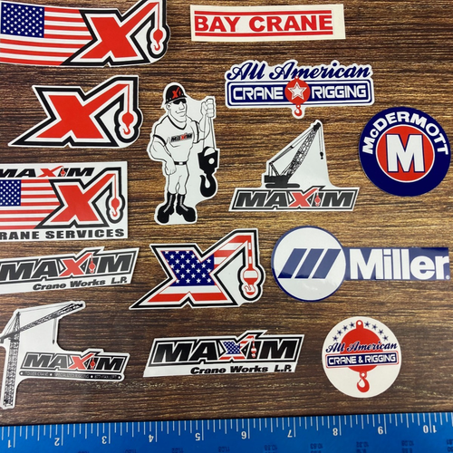 HardHat Sticker Maxim Crane All American Crane Shane McCrane Rodbusters ...