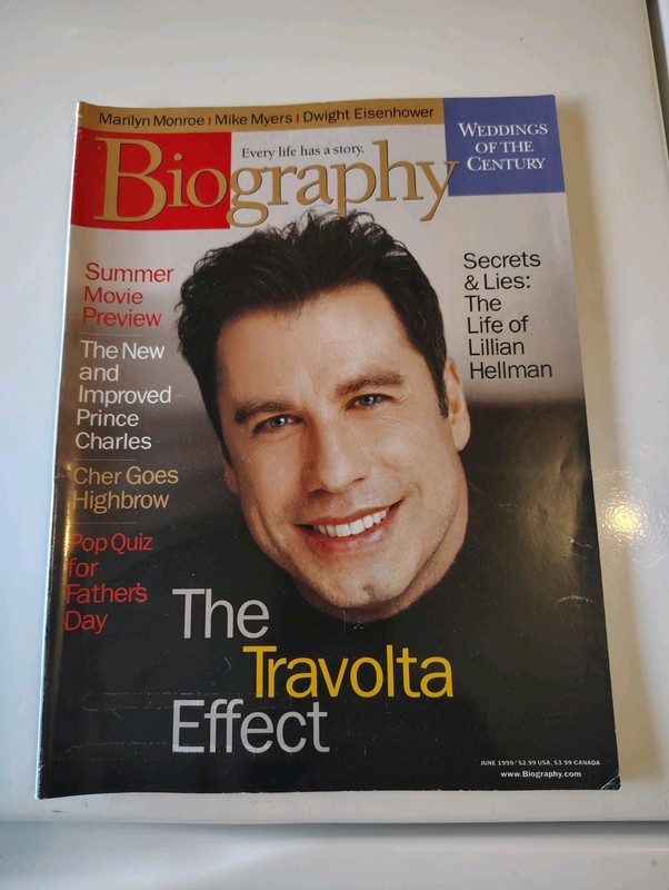 John Travolta Cover Biography Magazine June 1999