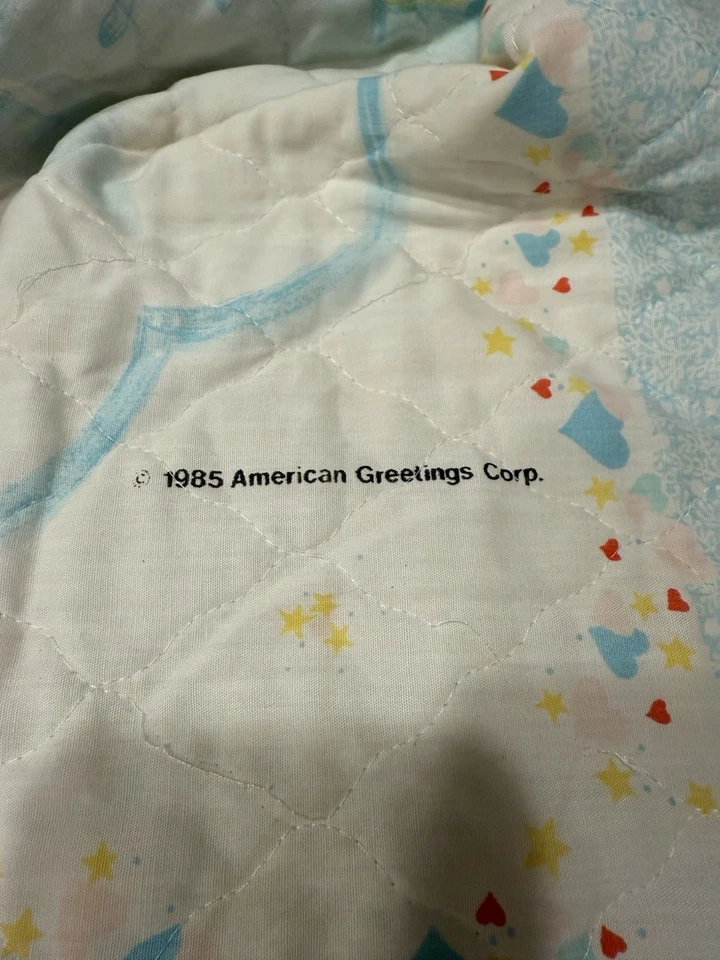 Vintage 1985 Care Bears Tenderheart Lion Baby Blanket American Greetings - Image 4 of 4