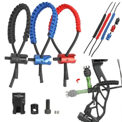 AMEYXGS Archery Quick Disconnect Wrist Sling Alloy Stabilizer Compound Bow Hunting