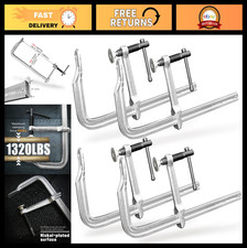 Heavy-Duty 12 F-Clamps 4-Pack, 1320 Lbs Steel...