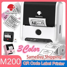 Phomemo M200 Label Makers Computer Bluetooth Thermal QR Code Label Printer Lot