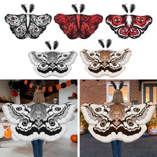 Halloween Butterfly Cape with Headpiece for Role Playing Dressing up Masquerade