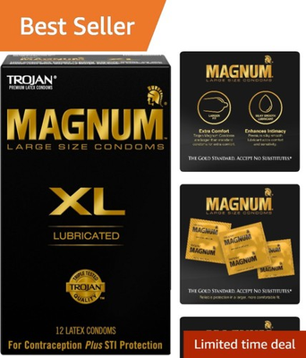 #ad #ad Gold Standard Magnum Large Size Condoms 12 Pack for Enhanced Sensitivity $15.99