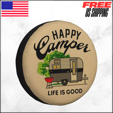 Spare Tire Cover Weatherproof Universal Wheel Protectors For RV SUV Truck 15"