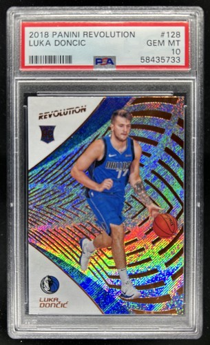 2018-19 Panini Revolution Luka Doncic Rookie RC #128 Mavericks PSA 10 GEM MINT