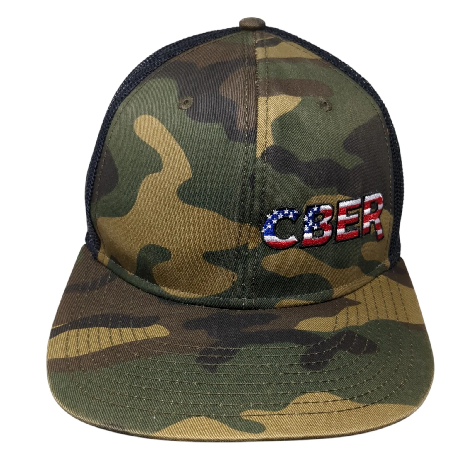 Cber Snapback Trucker Hat Multi OS Adjustable Embroidered Camo Mesh Back Otto