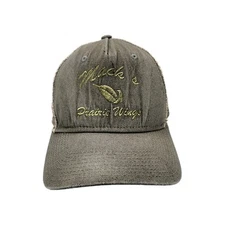 Mack's Prairie Wings Stuttgart, AR Cap Gray Green Tan Snapback Hat Duck Hunting
