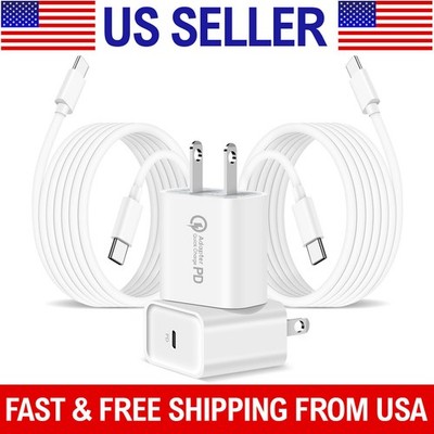 For Motorola Moto G Pure/Fast/Power/Play/Stylus Fast Wall Charger Type-C Cable