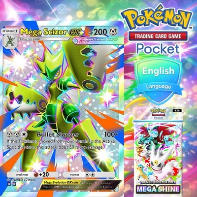 Pokemon TCG Pocket - Shiny Mega Scizor EX from MEGA SHINE | eBay