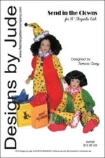 Send in the Clowns Doll Clothes Sewing Pattern for 14" Chrysalis Kish