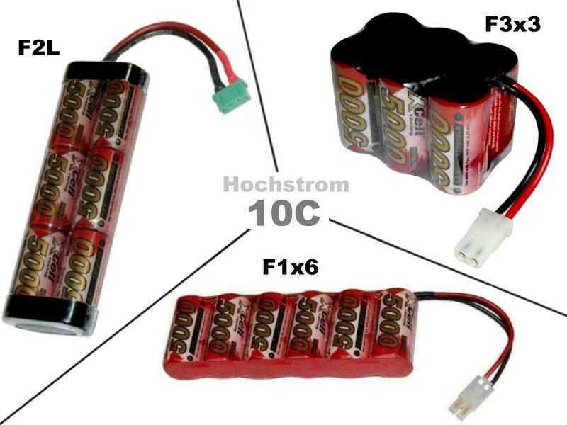 Hochstrom RC Akku XCell SCR 7.2V5000 mAh /mehrere Optionen... - Bild 1 von 1