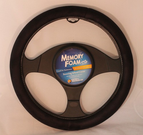 Dash Designs Memory Foam Steering Wheel Cover Choose Color: Cream, Gray, Black - Picture 4 of 4