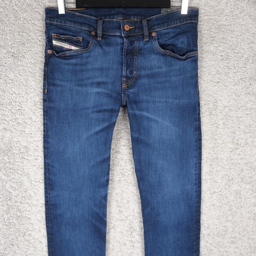 DIESEL HERREN JEANS D-MIHTRY OGDAO STRETCH W32 L30 REGULAR STRAIGHT BLAU DENIM