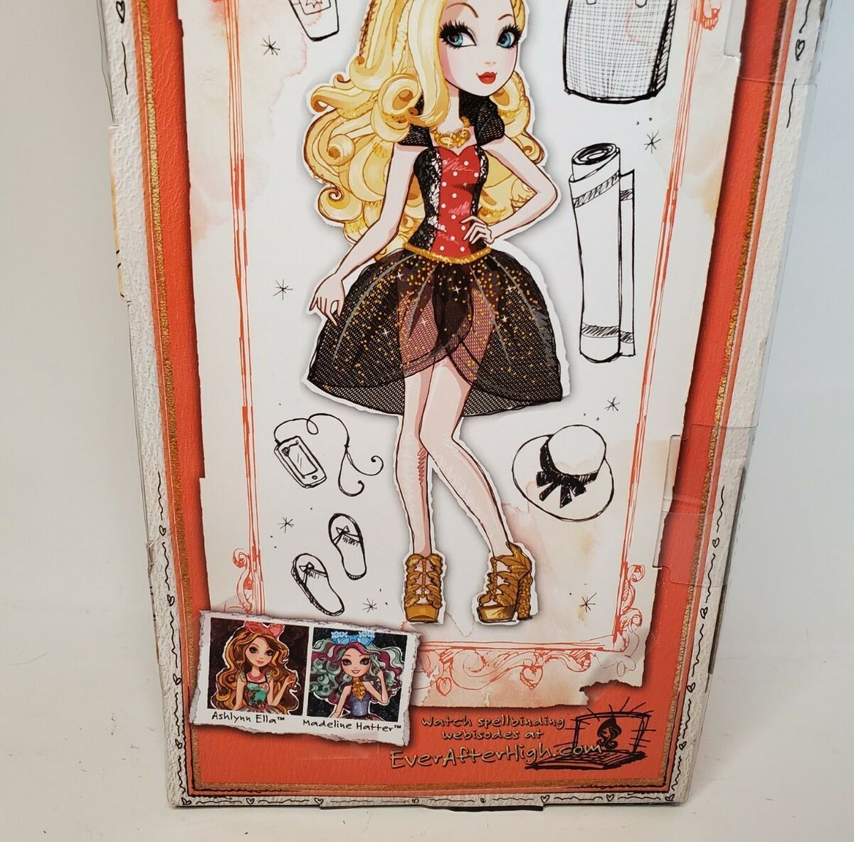 Ever After High ~ MADELINE HATTER (MIRROR BEACH) DOLL ~ MATTEL ~ Retired