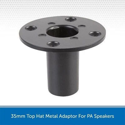 35mm Top Hat Metal Adaptor For PA Speakers Sub Cabinets Internal Mount Universal
