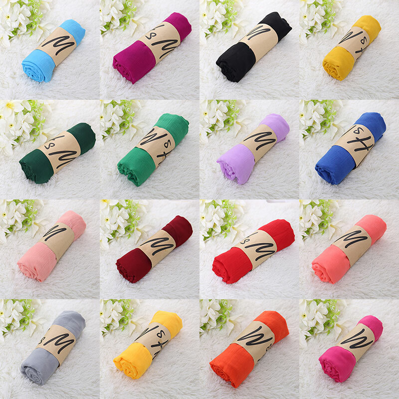 Iristide Womens Long Scarf In Solid Color, Light Weight Large - Foto 3