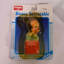 Vintage Playskool Baby Disney Mickey Mouse Squeezable Factory Sealed 0122