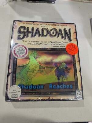 SEALED Shadoan Kingdom II with Hologram vintage IBM-PC Windows 95 CD-ROM big box