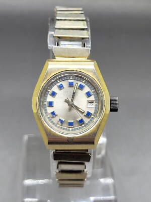 Man's 1970's Impex De Luxe Agon Chrom Watch Corp Wrist Watch 17 Jewels Runs