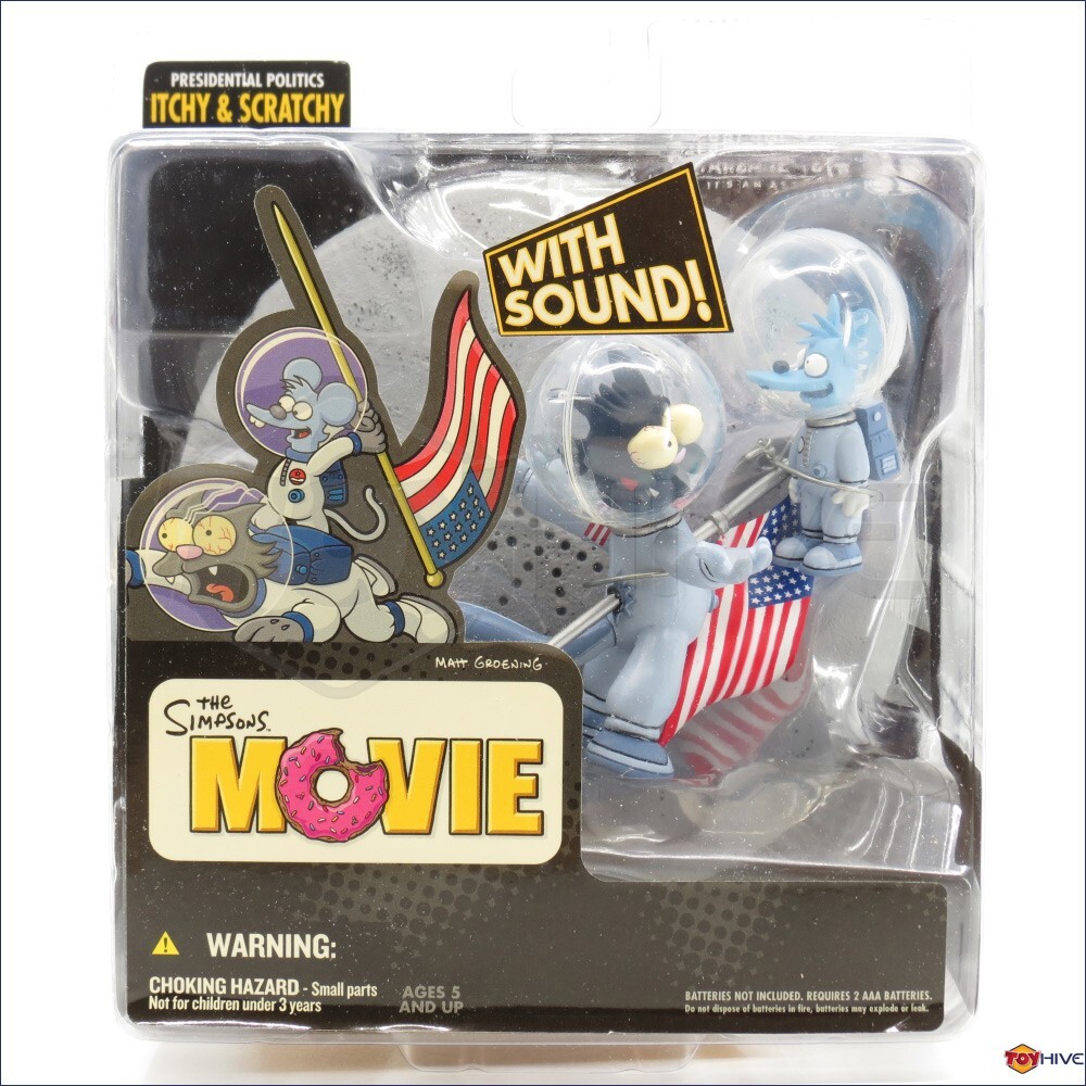 The Simpsons Presidential Politics Itchy and Scratchy set by