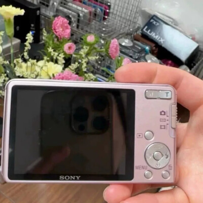 SONY Cyber Shot DSC-W350D 14.1MP Digital Camera Rhinestone Jewel