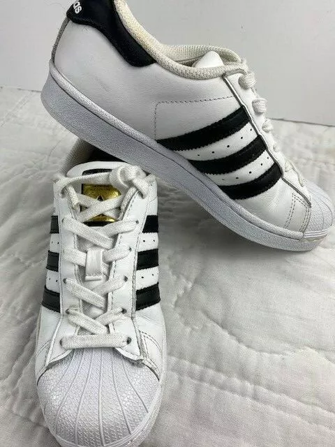 Adidas Original Superstar La Marque Aux 3 Bandes White Black SZ