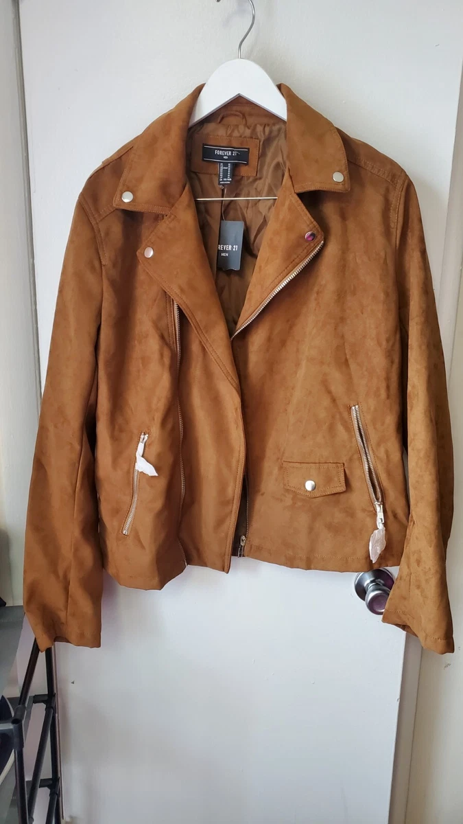 Faux suede moto clearance jacket forever 21