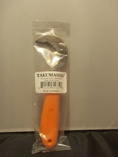 TAKUMASHii 6 1/2" Harvest Knife, Grape, Melon ,3"Curved Serrated Stainless Steel