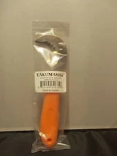 TAKUMASHii 6 1/2" Harvest Knife, Grape, Melon ,3"Curved Serrated Stainless Steel