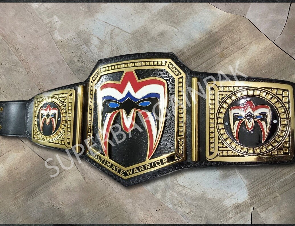 ULTIMATE WARRIOR WRESTLING CHAMPIONSHIP BELT PURPLE LEATHER  CUSTOM MADE 2mm