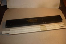 Antiker AW Faber Schul Rechenschieber - Rechenstab ca. 1930 im original Etui !